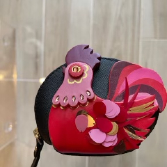 Kate Spade Imagination Rooster coin purse - Picture 2 of 3